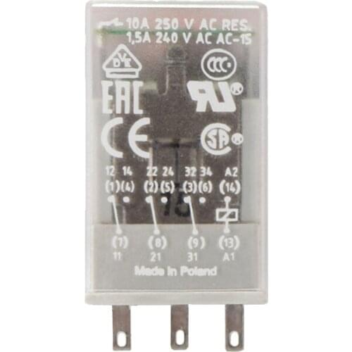 ABB High power small intermediate relay electromagnetic relay CR-M024DC3L CR-M230AC3L MY3NJ DC12V DC24V AC110V AC220V 11feet