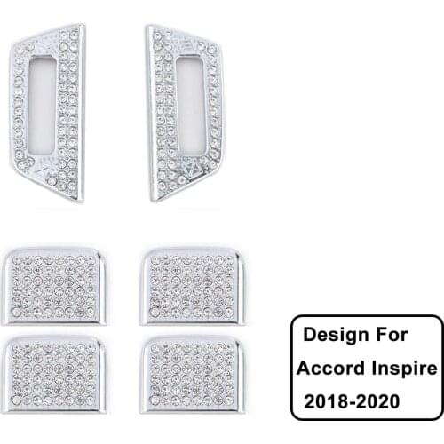 Front Air Outlet Control Bling Crystal Accessory Interior Cover Compatible for Honda Inspire Accord