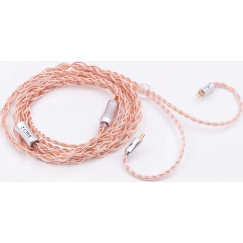 BQEYZ C9 2Pin 0.78mm 4 Strands 224 Cores Single Crystal Copper HiFi Earphone Upgrade Cable