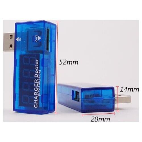 10pcs x Digital USB Mobile Power charging current voltage Tester Meter Mini USB charger doctor voltmeter ammeter