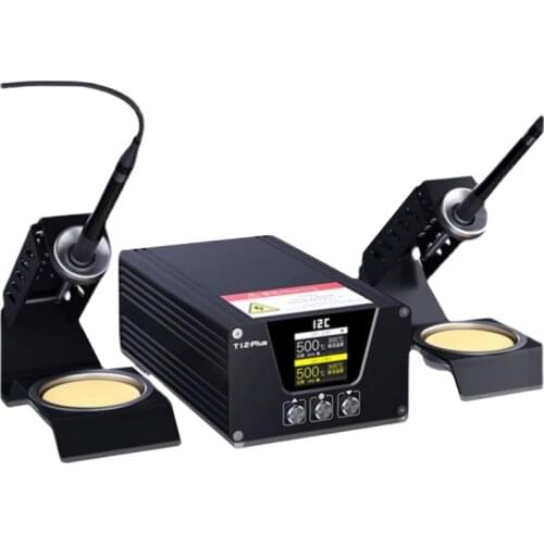 I2C 240W T12Plus intelligent Double Station for Welding Stand Electric iron Maintenance PCB Short Circuit Repair instrument Tool