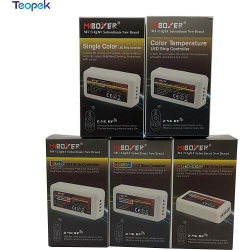 Miboxer 2.4G RF Wireless Single Color Dimmer CCT RGB RGBW RGB+CCT FUT035 FUT036 FUT037 FUT038 FUT039 Led Strip Controller