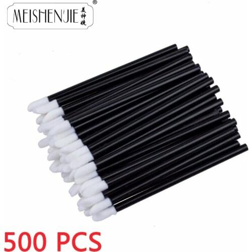 MEISHENJIE 500 PCS Disposable Lip Brushes Women Accessories Wholesale Gloss Wands Applicator Perfect MakeUp Tool Fashion Hot New