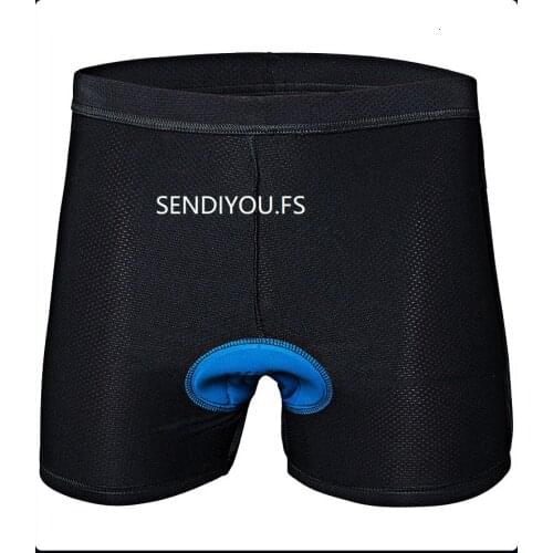 SENDIYOU.FS cycling pants Polyester Mens Cycling Underwear Bicycle Mountain MTB Shorts Riding Bike Sport Underwear Solid