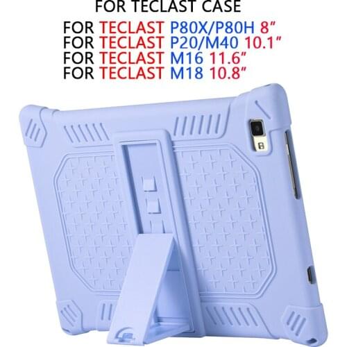Soft Silicon Tablet Case For Teclast M16 M18 M40 P20 P80X P80H 8" 11.6" 10.8" Cover Shockproof Anti-fall Protective Tablet Cover