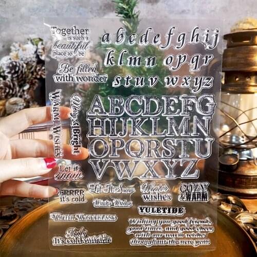 Panalisacraft sentiment stamp Transparent Clear Silicone Stamps for DIY Scrapbooking/Card Making/Kids Crafts Decoration Supplies