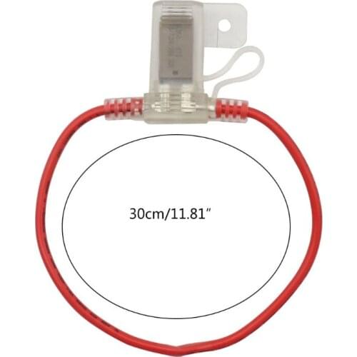 R3MD Standard Waterproof Blade Fuse Holder Copper Wire Protection Splash-Proof 5A 6A 7.5A 10A 15A 20A 25A 30A Auto Cable