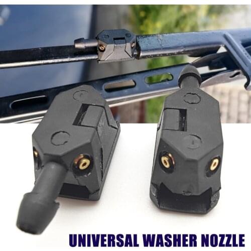 2Pcs Universal 4 Way Mounted Onto 8/9mm Arm Car Windscreen Washer Wiper Blade Water Spray Jets Nozzles Adjusted Four Way Upgrade