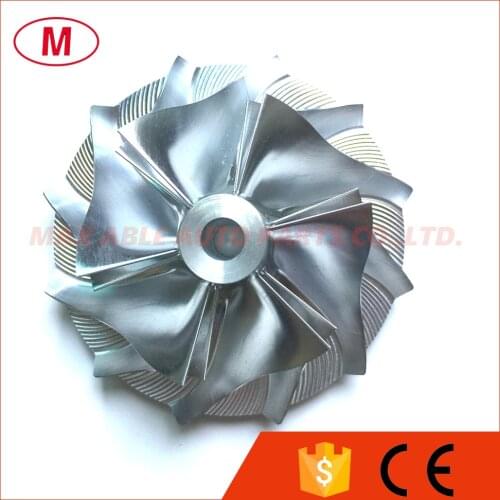 TD05H 49179-44300 48.30/68.00mm 6+6 blades Reverse High Performance Turbo Aluminum 2618/Milling/Billet Compressor wheel