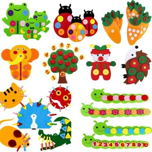 Montessori Teaching Aids Math Toys Teaching Kindergarten Manual DIY Weave Cloth Baby Early Learning Education Toys