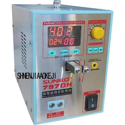 Foot Touch High-power Spot Welder Machine SUNKKO797DH Multi-function Spot Welder Multi-pulse Spot Welding Machine 110/220V 1500W