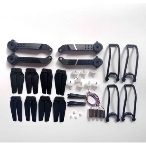 Rc Fold drone motor paer for LS-E525 E525 Quadcopter Spare Parts Arm Propeller blade guard gears engine Replacement kit part set