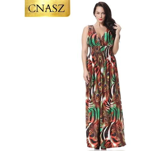 Plus Size Bohemian Summer Beach Dress Sexy Backless For Women Straight Empire Leopard Print Clothes