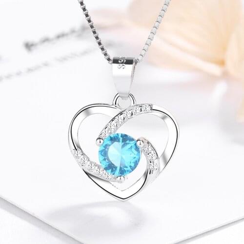 2021 Xuanpai Fashion Jewelry Heart Necklace For Women Japan And South Korea About Love Pendant Romantic Clavicle Chain For Women