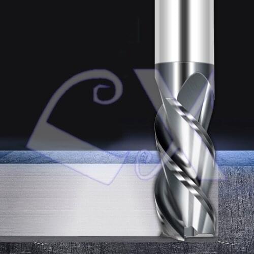 55 degree 4-blade tungsten steel milling cutter, long end milling cutter, cemented carbide milling cutter, CNC machining tool