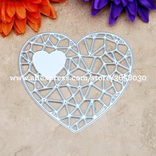 Diamond Heart Scrapbook DIY album Card Paper Card Maker Metal Die Cut Stencil Decoration Die Cutting Template 8072556