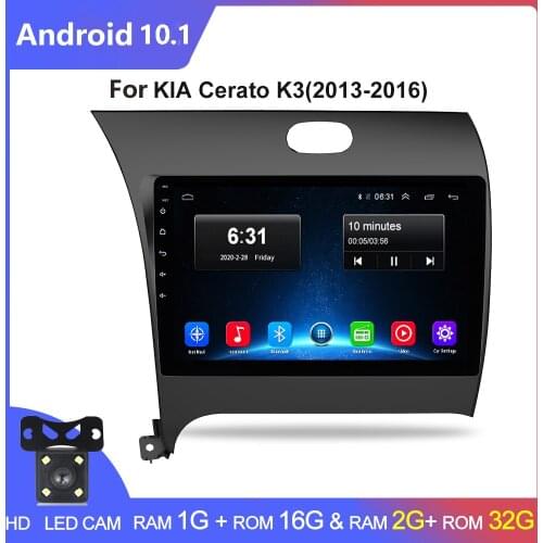 Car Radio Multimedia Player Android 10.1 car no dvd for Kia CERATO K3 FORTE 2013 2014 2015 2016 2017 gps navigation 2 din 9 Inch