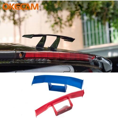 17cm Car Rear Small Wing Mini Spoiler For Smart Fortwo Forfour 453 451 450 452 454 Crossblade Roadster Coupe Cabrio City-Coupe