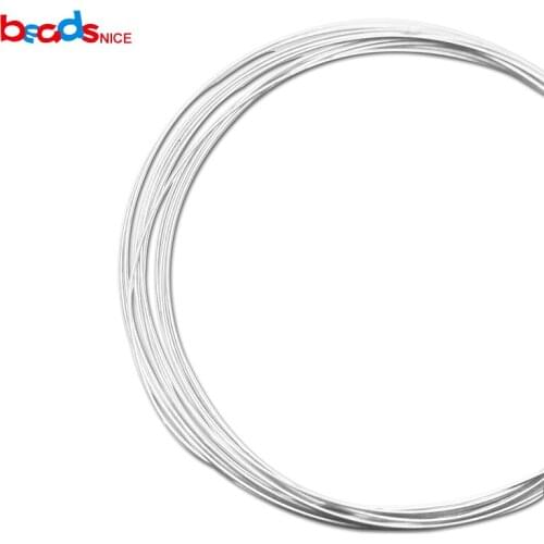 Beadsnice Solid 925 Sterling Silver Wire of DIY Jewelry Silver Findings 0.3-1mm(20-28ga) DIY Handmade Accessories ID26885