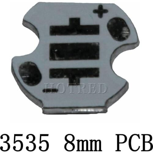Freeshipping!8MM CREE XPE/XPG/XTE/3535 LED PCB/ Aluminum base plate/ Circuit board/PCB LED board 100pcs/lot