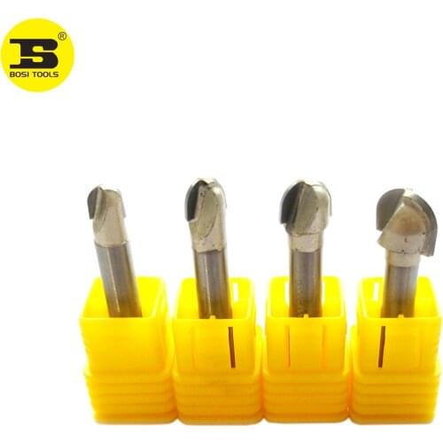 BOSI Round Bottom Flute Router Bit 1/4" Shank Diameter 1/4" 5/16" 3/8" 1/2" Cutting Dia. Milling tool