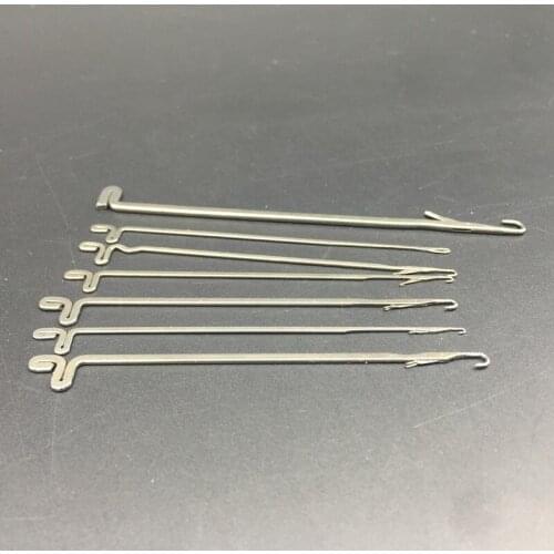 7pcs Hand Crochet Hook With Tongue Stringing Beads Knitting Needles crafts crochet for DIY Sewing Accessories