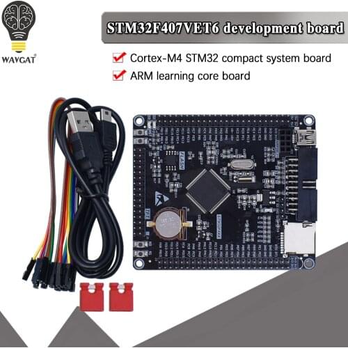 Free shipping STM32F407VET6 development board Cortex-M4 STM32 minimum system learning board ARM core board