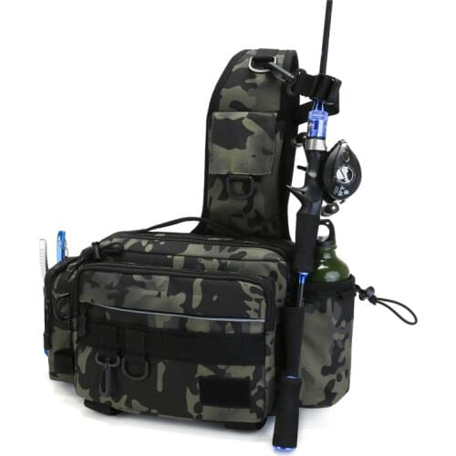 SUUTOOP Mens Fishing Military Tactical Shoulder Bags Outdoor Camping Sports Trekking Climbing Crossbody Chest Bags For Male