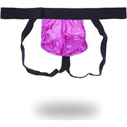 Mens Ice Silk Underwear Jockstraps Lace Breathable Sexy Gay Penis Pouch Tanga Hombre G-string Thongs Gay Underwear