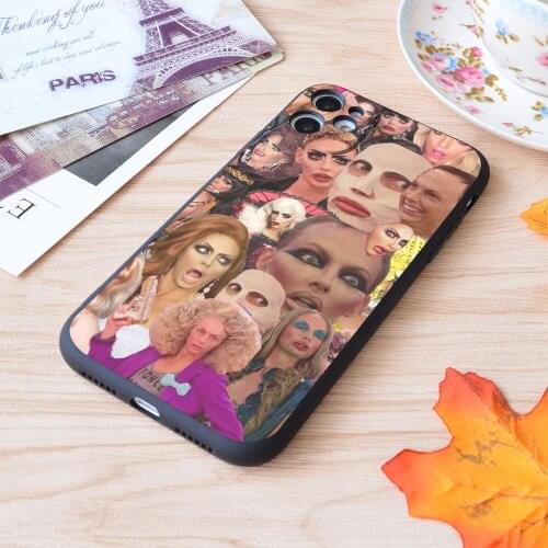 For iPhone Alyssa Edwards Collage Print Soft Matt Apple iPhone Case