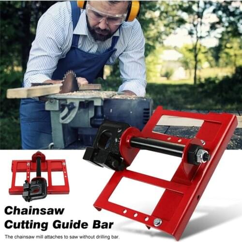2020 New Lumber Cutting Guide Saw Woodworking Steel Timber Chainsaw Attachment Cut Guided Mill Wood Chainsaw