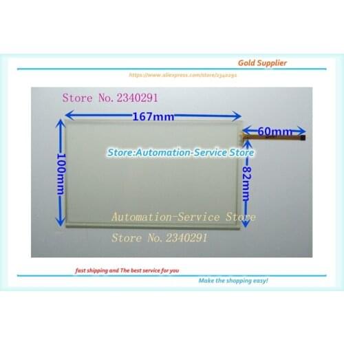 New 7.2 Touch Screen For Car Navigation Screen Video Interphone Industrial Touch Panel 167*100