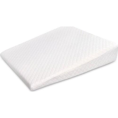 Newborn Baby Sleep Pillow Anti Baby Spit Milk Crib Cot Sleep Positioning Wedge Pillow Memory Foam Infant Nursing Pillow