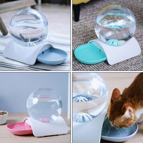 Pet Cat Dog Feeder Fountain Bubble Automatic Water Drinking Bowl Ball Dog Water Dispenser 2.8L Large Capacity Pet Supplies C42
