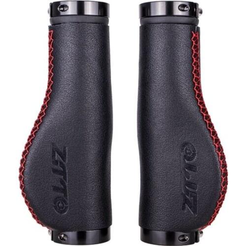 ZTTO MTB Bicycle Handlebar Cover MTB Handle Grips Bar End Non-Slip Aluminum Lock Fiber Leather Bicycle Grip