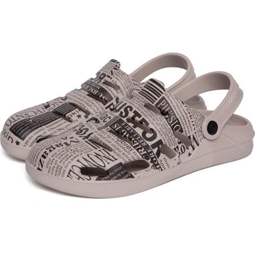 Super Soft Hole Casual Sandals Men Summer Aqua Shoes Hollow Out Breathable Beach Pool Upstream Water Shoes Slippers for Lovers