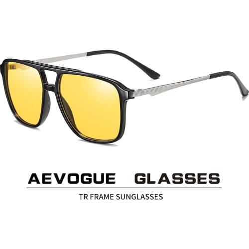 AEVOGUE New Outdoor Square TR Men Women Polarized Fashion Classic Sunglasses Retro Sun Glasses Brand Designer UV400 AE0827