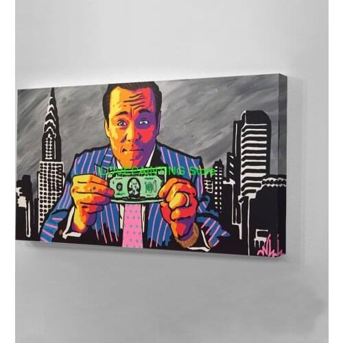 Modern Graffiti U.S. Dollar Money Large Printed Oil Painting on Canvas Printed Canvas Painting Poster Cuadros Living Room Decor