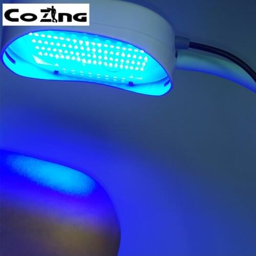 LED light therapy particularly stimulating collagen and treating mild to moderate acne