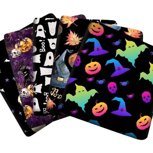50*145cm Halloween Polyester Cotton Fabric for DIY Dress Cloth Tissue Kids textile Curtain Sewing Tilda Doll,c19255
