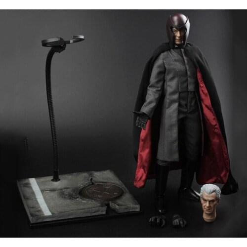 In Stock For Collection 1/6 Male Solider Mens Police Mutant Elder Magneto Action Figure Model with 2 Heads for Fans Gifts