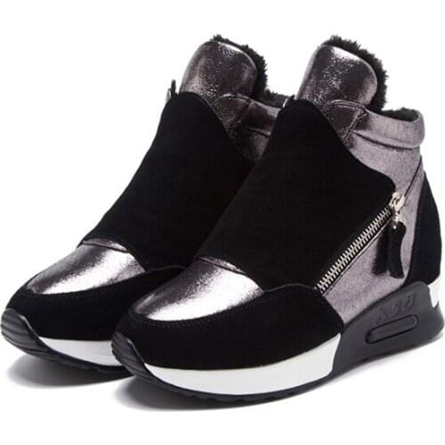 2019 Cotton Shoes Women Winter Warm Plus Velvet Fur One Women Shoes A Generation Of Women Shoes Sinter Plus Velvet Short Boot ZB