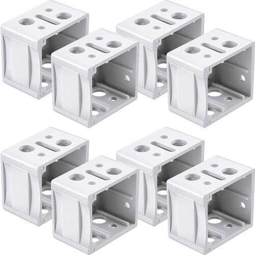 1 Inch Blind Brackets White Profile Box Mounting Bracket Window Blinds Headrail Bracket (8)
