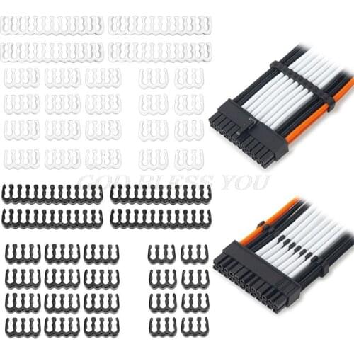 1 Set 24Pin x 4 8Pin x 12 6Pin x 8 PP Cable Comb Clamp/Clip/Dresser for 3.4mm Kit Drop Shipping