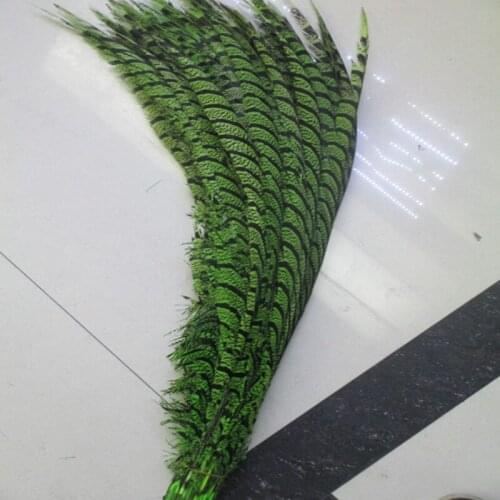10 pcs/lot 32-40 inch/80-100 cm Apple green Lady Amherst Pheasant feather for Home Decoration,Wedding Party Decoration