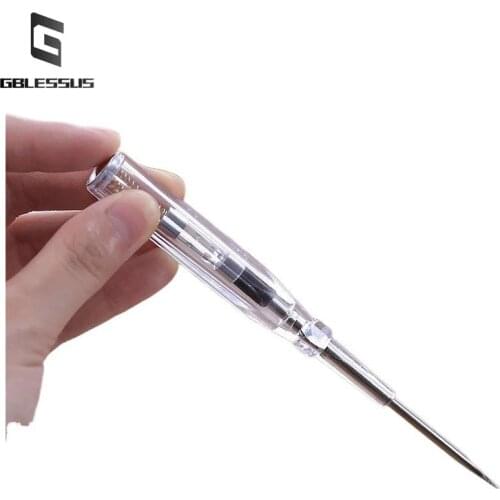 1pcsTransparent Magnetic Slotted Screwdriver Contact Type Power Supply Test Pen Electroscope