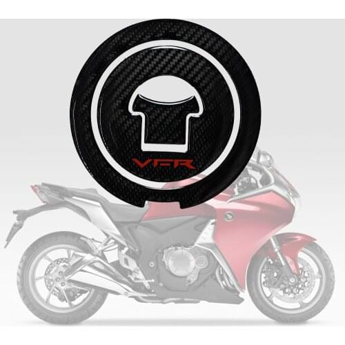 3D Carbon-look Motorcycle Gas Oil Fuel Cap Cover Decal Carbon Fiber Sticker Protect for HONDA Interceptor VFR VFR800 1988-2009