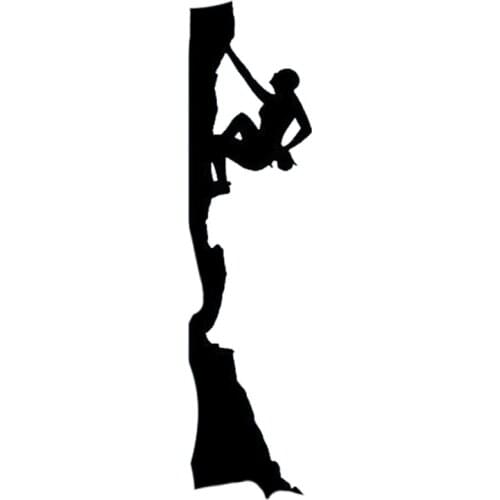 4.7CM*18.7CM Fashion Mountain Climbing Hobby Extreme Sports Car Stickers Vinyl Decal