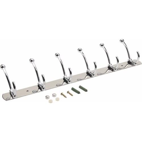 Stainless Steel 4 Hooks Rack Wall Mounted Coat Hat Clothes Hanger Rack Hook Bathroom Towel Hanging Holder