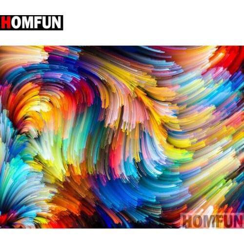 HOMFUN Full Square/Round Drill 5D DIY Diamond Painting "Color landscape" Embroidery Cross Stitch 5D Home Decor Gift A14064